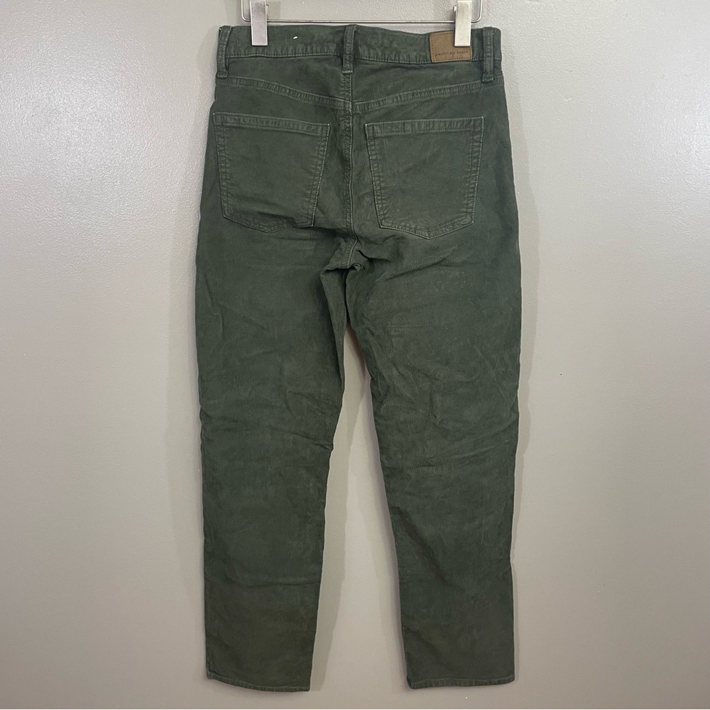 American Eagle Outfitters Corduroy Pants Womens Sz 4 Regular Green 90s Straight - Picture 3 of 12